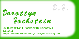 dorottya hochstein business card